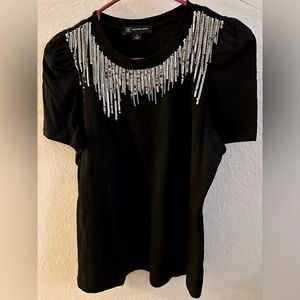 INC sparkly black T-shirt